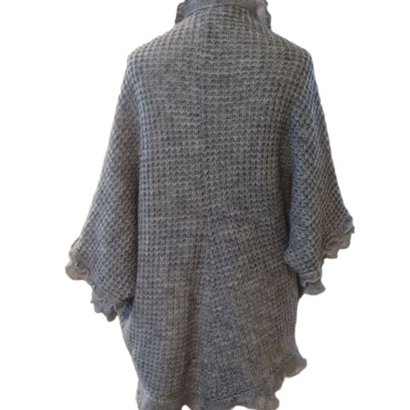 Anthropologie Moth Wool Blend Rocia Ruffle Sweater Cardigan Size XS - Picture 6 of 12